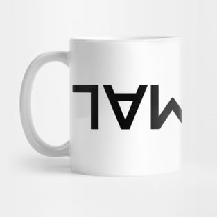 Inverted Normal Script Mug